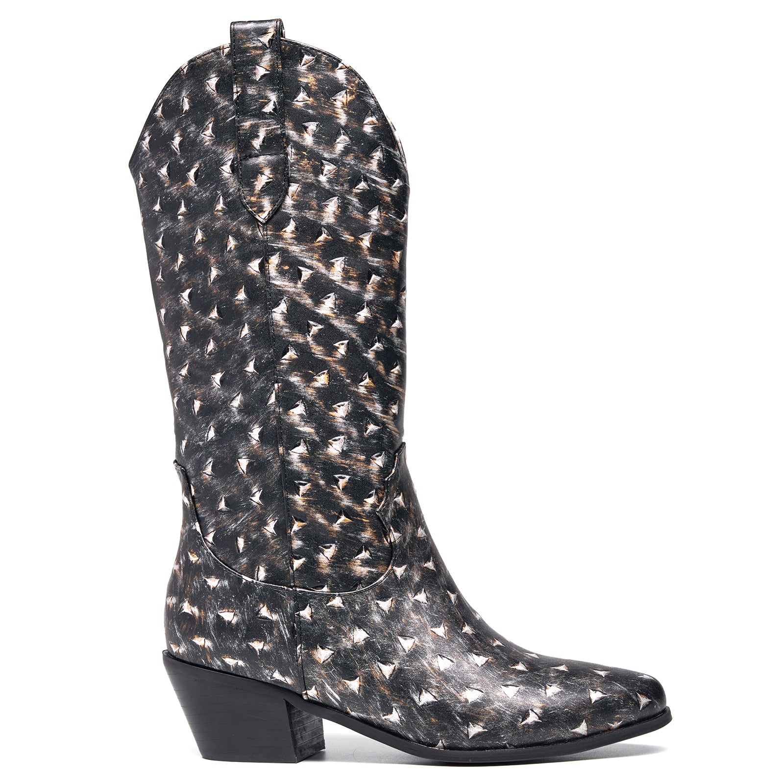 Western Pointed Toe Cowboy Mid Calf Boots