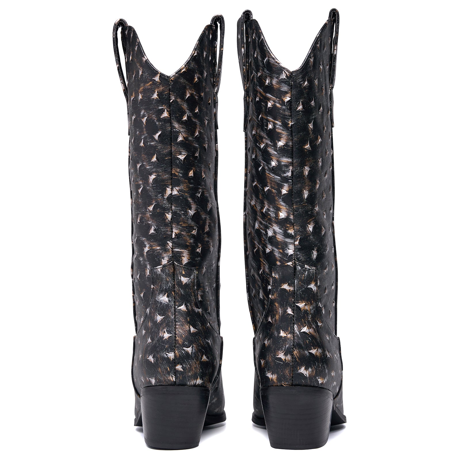 Western Pointed Toe Cowboy Mid Calf Boots