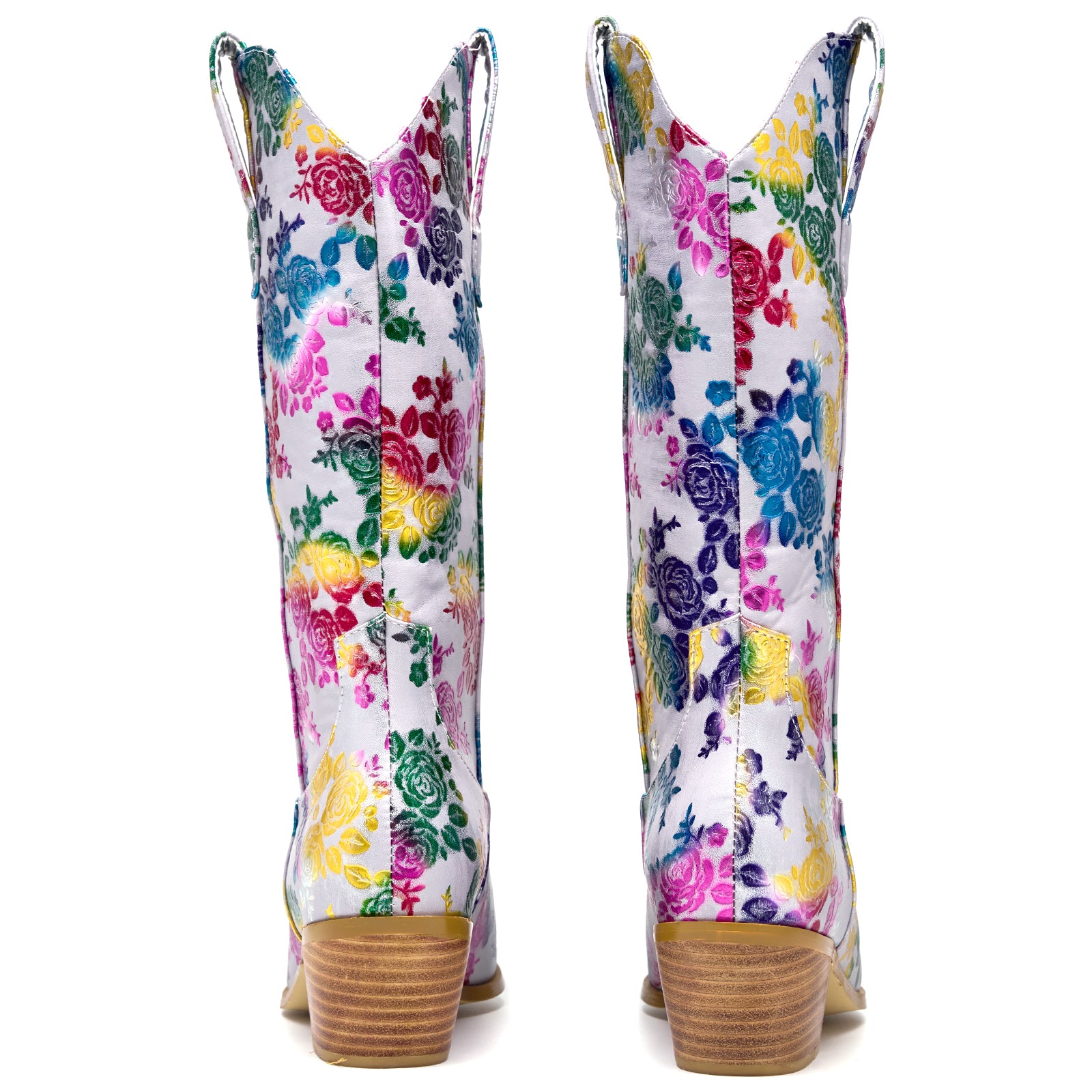 Western Pointed Toe Cowboy Mid Calf Boots