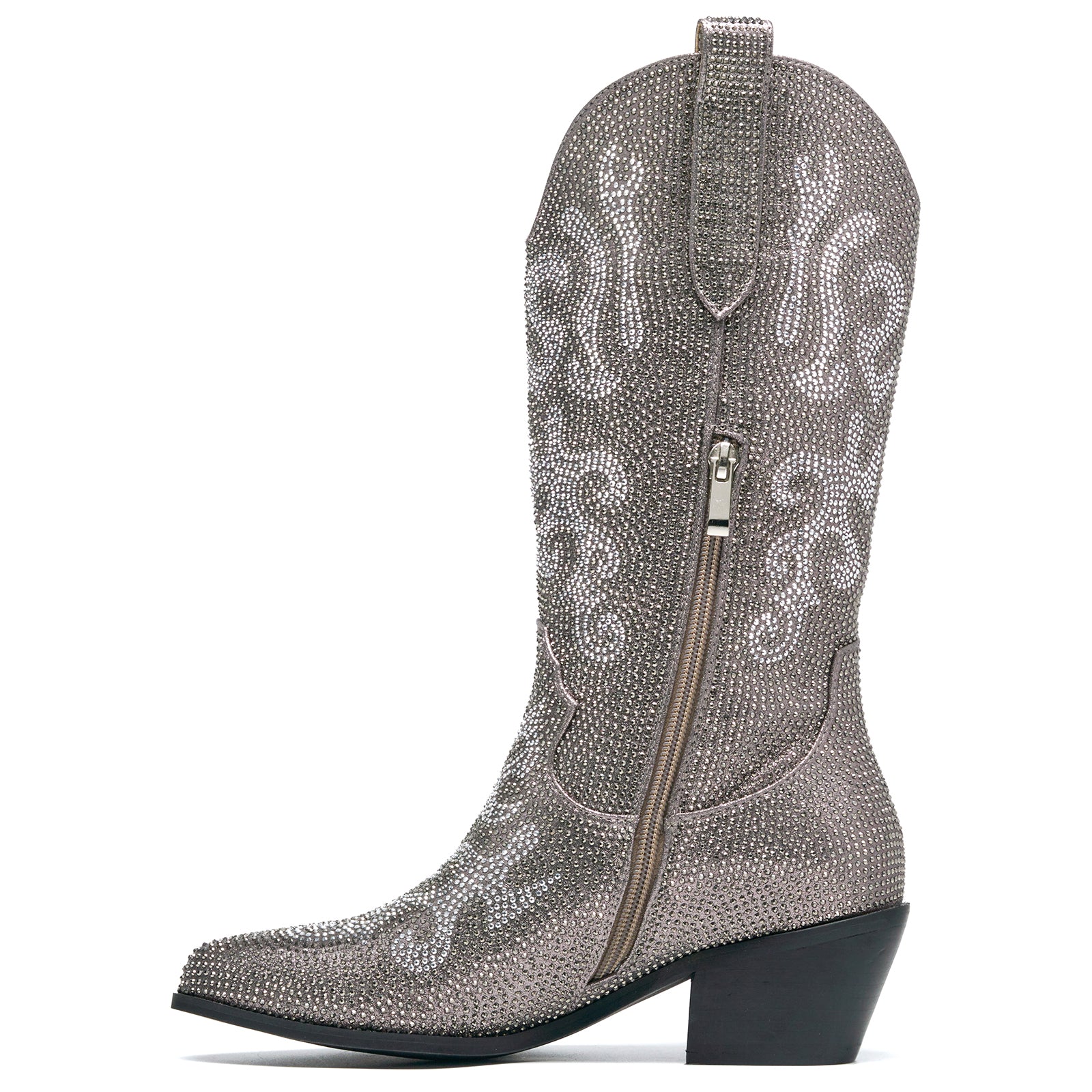 Western Pointed Toe Cowboy Mid Calf Boots